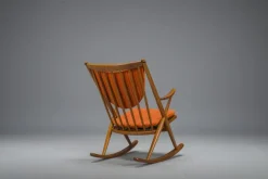 Pamono No. 182 Teak Rocking Chair by Frank Reenskaug for Bramin, 1960s Clearance