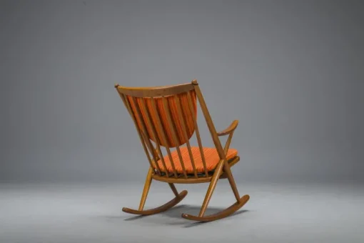Pamono No. 182 Teak Rocking Chair by Frank Reenskaug for Bramin, 1960s Clearance