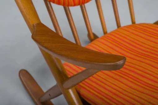Pamono No. 182 Teak Rocking Chair by Frank Reenskaug for Bramin, 1960s Clearance