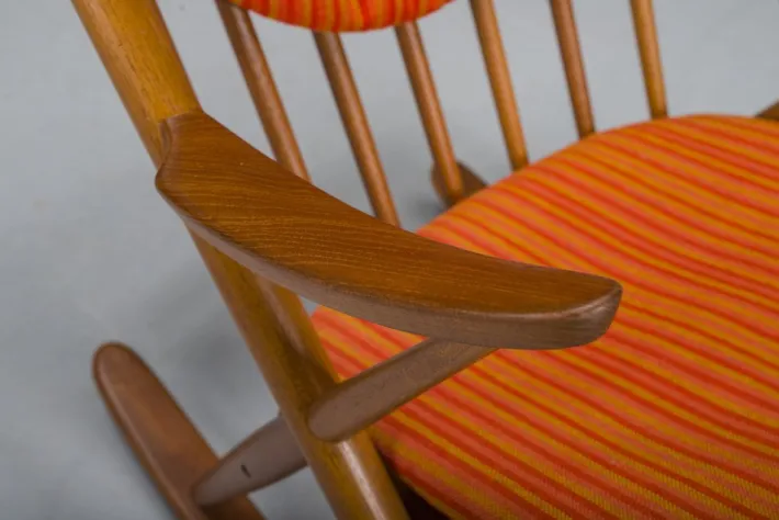 Pamono No. 182 Teak Rocking Chair by Frank Reenskaug for Bramin, 1960s Clearance