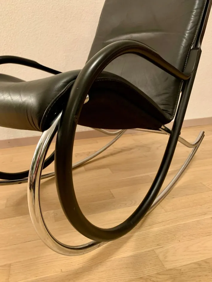 Pamono Nonna Rocking Chair by Paul Tuttle for Strässle, 2000s