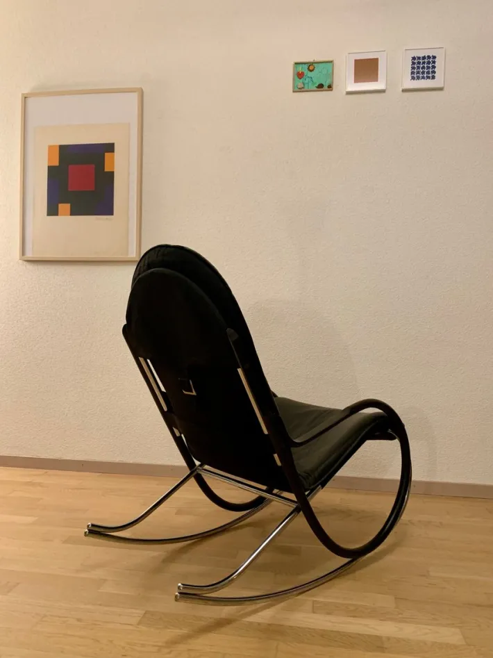 Pamono Nonna Rocking Chair by Paul Tuttle for Strässle, 2000s