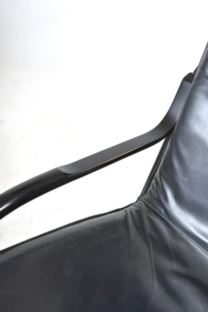 Pamono Nonna Rocking Chair in Chrome & Leather by Paul Tuttle for Strässle International, Switzerland, 1972 Online