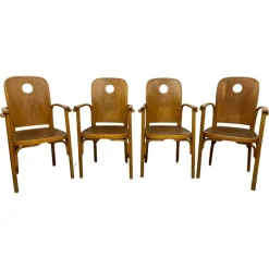 Pamono Nr.813 /1F Armchairs attributed to Josef Hoffmann for Jacob Josef Kohn, 1890s, Set of 4 Outlet