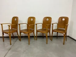 Pamono Nr.813 /1F Armchairs attributed to Josef Hoffmann for Jacob Josef Kohn, 1890s, Set of 4 Outlet