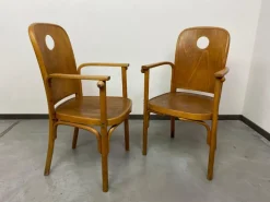 Pamono Nr.813 /1F Armchairs attributed to Josef Hoffmann for Jacob Josef Kohn, 1890s, Set of 4 Outlet