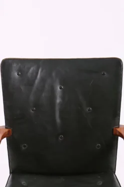 Pamono Nørrevold Armchair in Leather by Kaare Klint for Rud. Rasmussen, 1940s Best