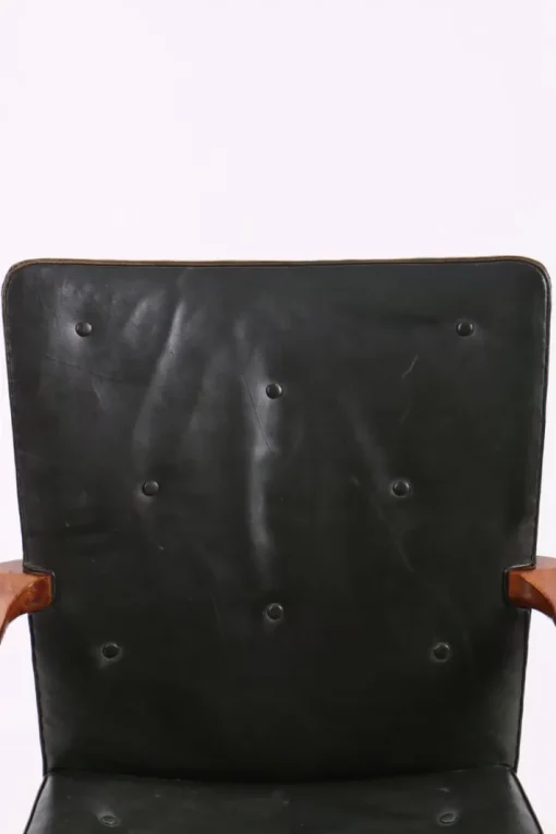 Pamono Nørrevold Armchair in Leather by Kaare Klint for Rud. Rasmussen, 1940s Best