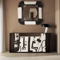 Pamono Nuria Sideboard in Black and White by Hommés Studio