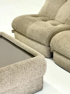 Pamono Nuvolone Modular Lounge Sofa with Coffee Table attributed to Rino Maturi for Mimo Padova, 1970s, Set of 4 Outlet