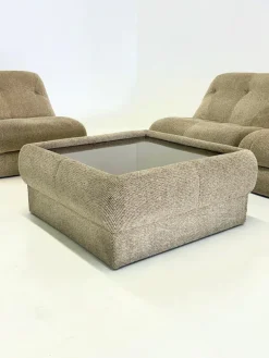Pamono Nuvolone Modular Lounge Sofa with Coffee Table attributed to Rino Maturi for Mimo Padova, 1970s, Set of 4 Outlet