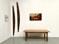 Pamono Oak and Cherry Table, 1970s Clearance