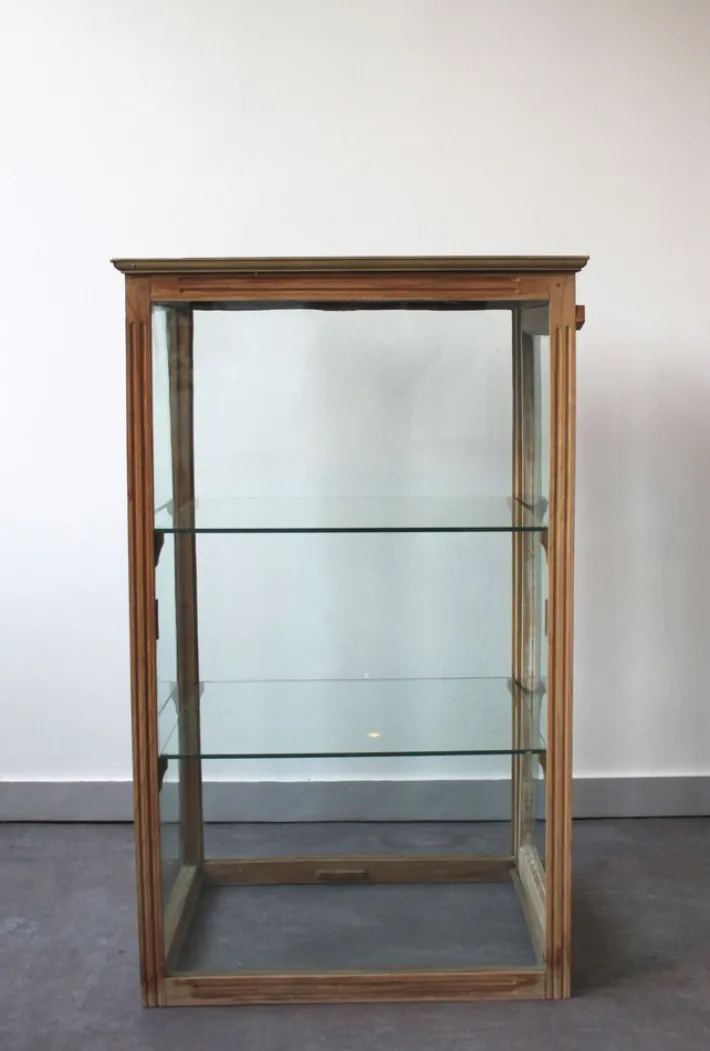 Pamono Oak and Glass Display Case, 1940s Discount