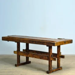 Pamono Oak and Pine Carpenter's Workbench, 1900s Online
