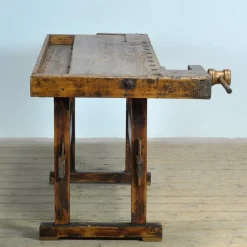 Pamono Oak and Pine Carpenter's Workbench, 1900s Online