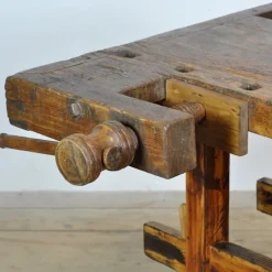 Pamono Oak and Pine Carpenter's Workbench, 1900s Online