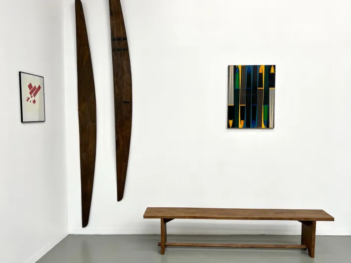 Pamono Oak Bench, France, 1950s Outlet