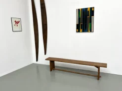 Pamono Oak Bench, France, 1950s Outlet