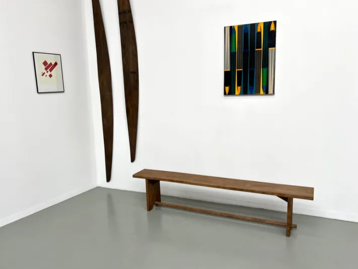 Pamono Oak Bench, France, 1950s Outlet