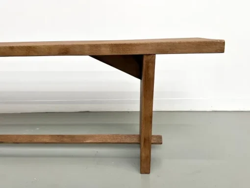 Pamono Oak Bench, France, 1950s Outlet