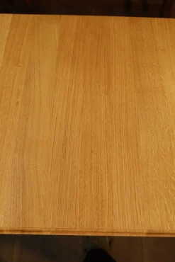 Pamono Oak Bistro Table with Cast Iron Base Hot