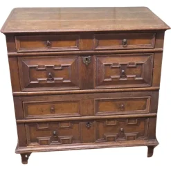 Pamono Oak Chest of Drawers or Garret Chest, 17th Century Outlet