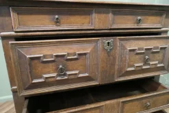 Pamono Oak Chest of Drawers or Garret Chest, 17th Century Outlet