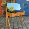 Pamono Oak Dressing Table by Arne Vodder Hot