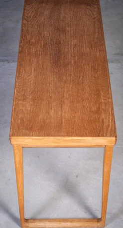 Pamono Oak Entryway Bench by Aksel Kjersgaard, Denmark, 1960s Clearance