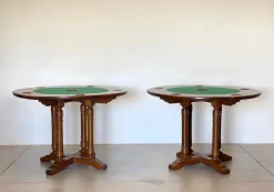 Pamono Oak Game Tables, 1940s, Set of 2 New