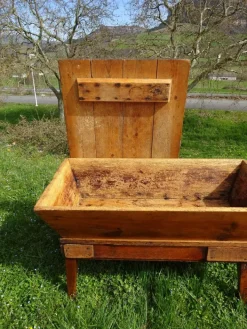 Pamono Oak Kneader on Removable Base, 1800s Hot