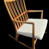 Pamono Oak ML33 Rocking Chair by Hans J. Wegner for A/S Mikael Laursen, 1950s Clearance
