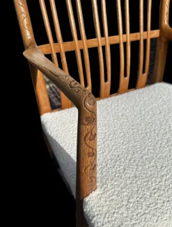 Pamono Oak ML33 Rocking Chair by Hans J. Wegner for A/S Mikael Laursen, 1950s Clearance