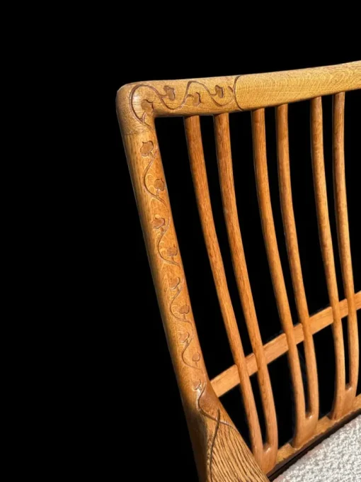 Pamono Oak ML33 Rocking Chair by Hans J. Wegner for A/S Mikael Laursen, 1950s Clearance
