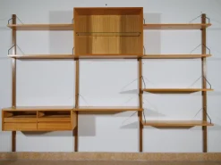 Pamono Oak Modular Shelving System by Poul Cadovius, 1960s Sale