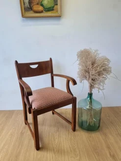 Pamono Oak Office Chair, 1950s Hot