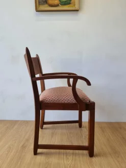 Pamono Oak Office Chair, 1950s Hot