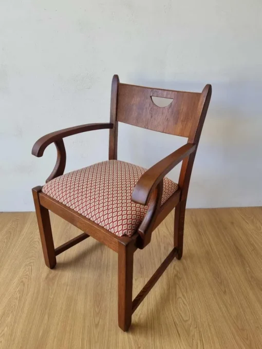 Pamono Oak Office Chair, 1950s Hot