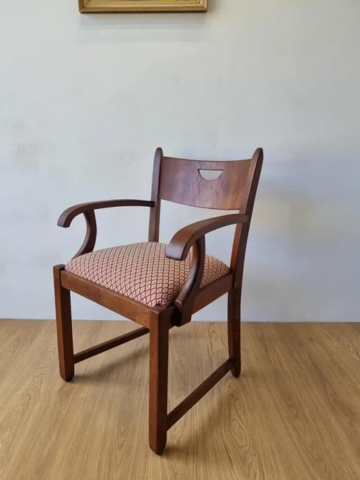 Pamono Oak Office Chair, 1950s Hot