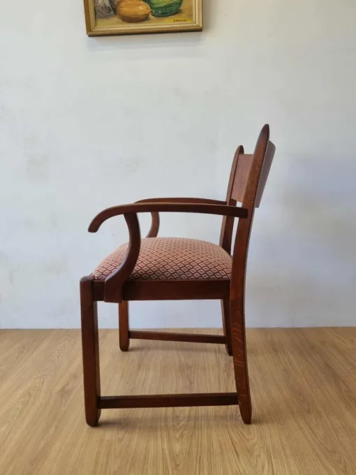 Pamono Oak Office Chair, 1950s Hot