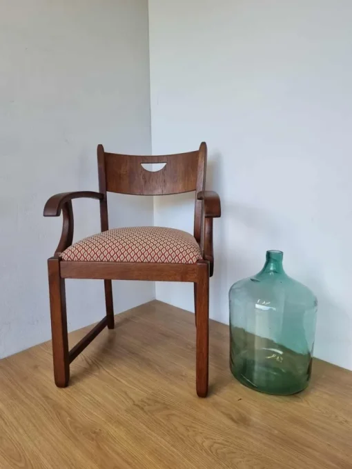 Pamono Oak Office Chair, 1950s Hot