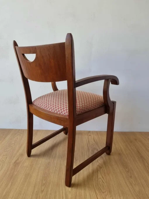 Pamono Oak Office Chair, 1950s Hot