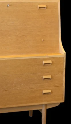 Pamono Oak Secretary by Børge Mogensen for Søborg Furniture Factory Sale