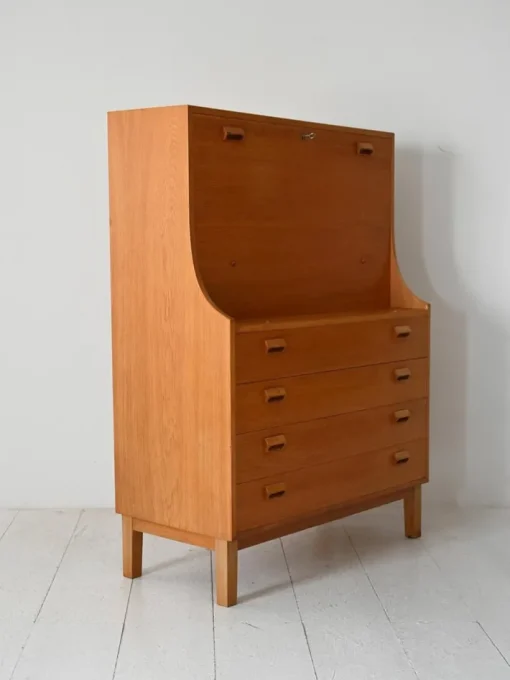 Pamono Oak Secretary by Børge Mogensen for Søborg Møbelfabrik, 1960s Sale