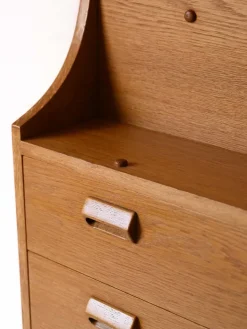 Pamono Oak Secretary by Børge Mogensen for Søborg Møbelfabrik, 1960s Sale