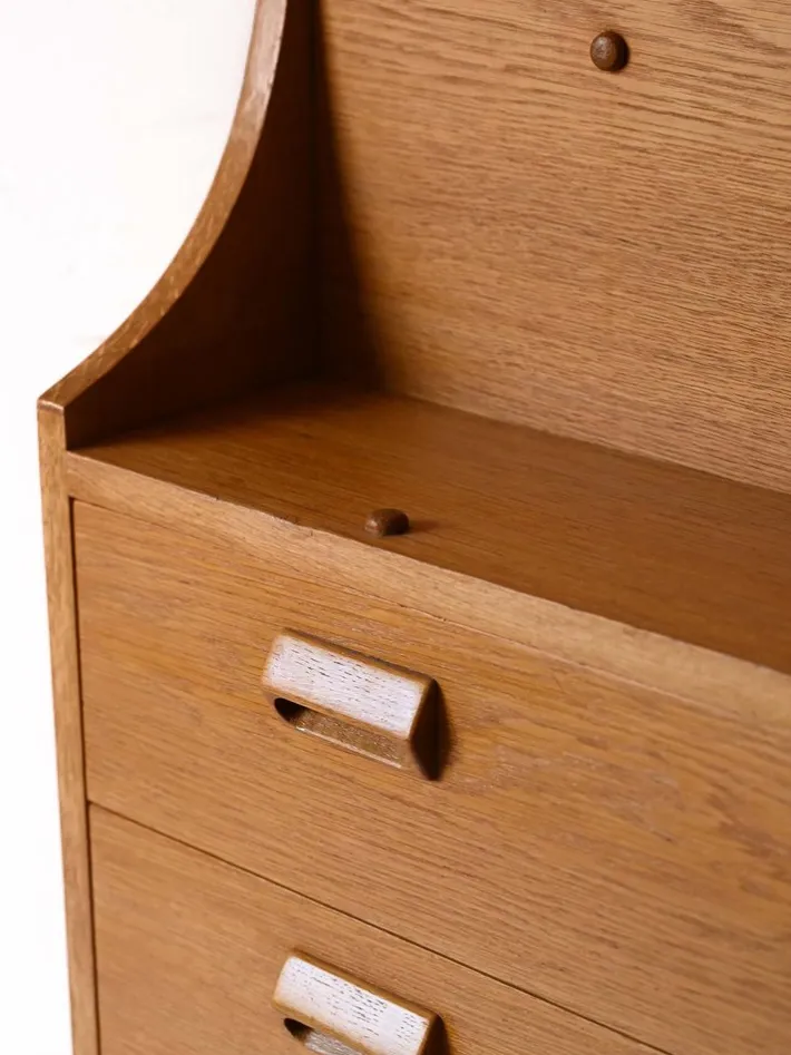 Pamono Oak Secretary by Børge Mogensen for Søborg Møbelfabrik, 1960s Sale
