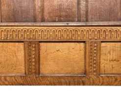 Pamono Oak Storage Bench, 19th Century