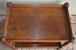 Pamono Oak Wooden Tea Trolley New