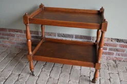 Pamono Oak Wooden Tea Trolley New