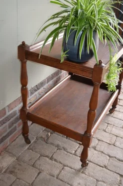 Pamono Oak Wooden Tea Trolley New